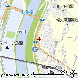大阪府羽曳野市川向2049-3周辺の地図