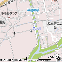 広島県福山市神辺町湯野442周辺の地図