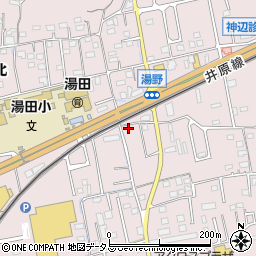 広島県福山市神辺町湯野298-8周辺の地図
