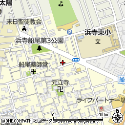 堺浜寺船尾郵便局 ＡＴＭ周辺の地図