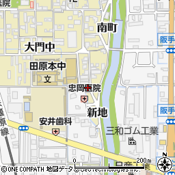 奈良県磯城郡田原本町新地8-9周辺の地図