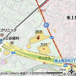 １００円ショップセリア　西友上野芝店周辺の地図