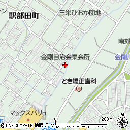 金剛自治会集会所周辺の地図