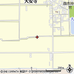 奈良県磯城郡田原本町大安寺340周辺の地図