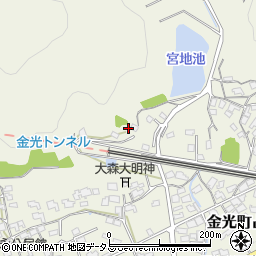 岡山県浅口市金光町占見新田1611-2周辺の地図