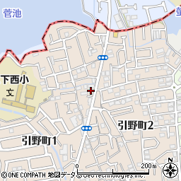 大阪府堺市東区引野町2丁85周辺の地図