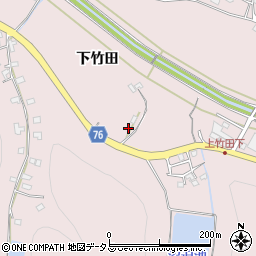 広島県福山市神辺町下竹田407周辺の地図