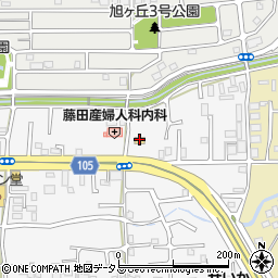 ローソン香芝逢坂店周辺の地図