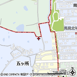 奈良県香芝市五ヶ所36周辺の地図