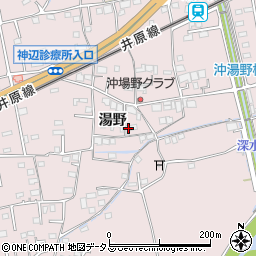 広島県福山市神辺町湯野208周辺の地図