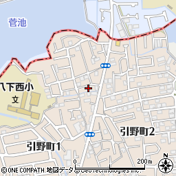 大阪府堺市東区引野町2丁109周辺の地図