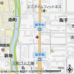 奈良県磯城郡田原本町阪手645周辺の地図