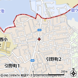 大阪府堺市東区引野町2丁108周辺の地図