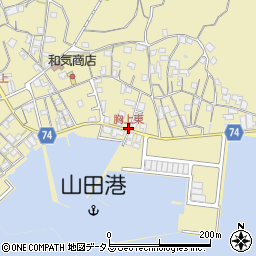 胸上東周辺の地図