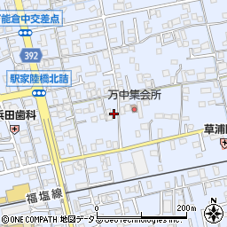 広島県福山市駅家町万能倉1322-2周辺の地図