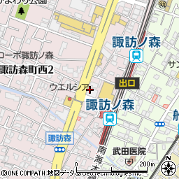西堺警察署浜寺諏訪森交番周辺の地図