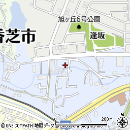 奈良県香芝市穴虫187周辺の地図