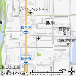 奈良県磯城郡田原本町阪手722周辺の地図