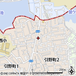 大阪府堺市東区引野町2丁107周辺の地図