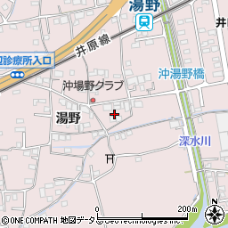 広島県福山市神辺町湯野127周辺の地図