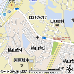 羽曳野桃山台郵便局 ＡＴＭ周辺の地図