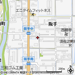 奈良県磯城郡田原本町阪手647-1周辺の地図