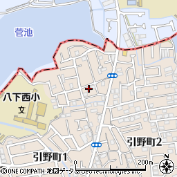 大阪府堺市東区引野町2丁111周辺の地図