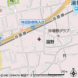 広島県福山市神辺町湯野252周辺の地図