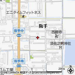 奈良県磯城郡田原本町阪手720周辺の地図