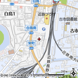 大阪府羽曳野市栄町周辺の地図