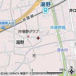 広島県福山市神辺町湯野122周辺の地図