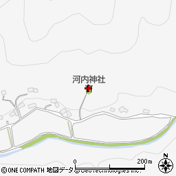 河内神社周辺の地図