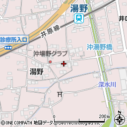 広島県福山市神辺町湯野125周辺の地図