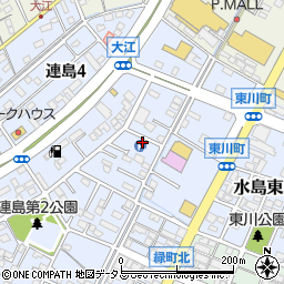 岡山県倉敷市連島3丁目周辺の地図