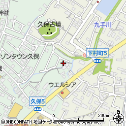 久保町田尻1号公園周辺の地図