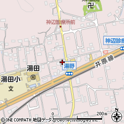 広島県福山市神辺町湯野293周辺の地図