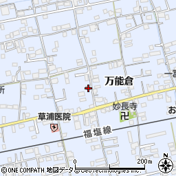 広島県福山市駅家町万能倉722-12周辺の地図