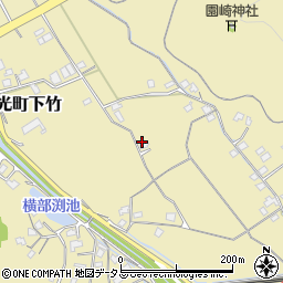 岡山県浅口市金光町下竹1222周辺の地図