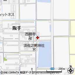 奈良県磯城郡田原本町阪手878周辺の地図