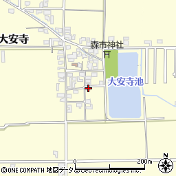 奈良県磯城郡田原本町大安寺373-2周辺の地図