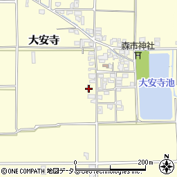 奈良県磯城郡田原本町大安寺250周辺の地図