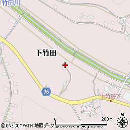 広島県福山市神辺町下竹田429周辺の地図