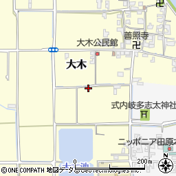 奈良県磯城郡田原本町大木130周辺の地図