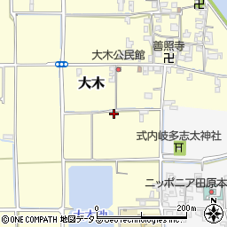 奈良県磯城郡田原本町大木129周辺の地図