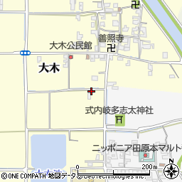 奈良県磯城郡田原本町大木122周辺の地図