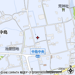 広島県福山市駅家町中島周辺の地図