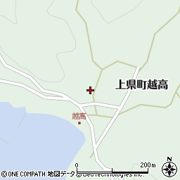 長崎県対馬市上県町越高169周辺の地図