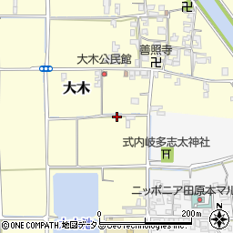 奈良県磯城郡田原本町大木124周辺の地図