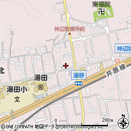 広島県福山市神辺町湯野7周辺の地図