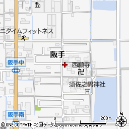 奈良県磯城郡田原本町阪手805周辺の地図